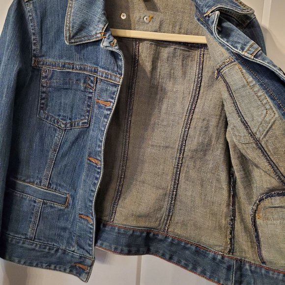 Ann Taylor LOFT Denim Jean Jacket - Blue - Size 8 - Picture 5 of 7